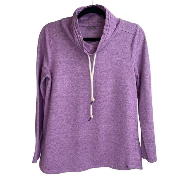 T by Talbots Purple Long Sleeves Cowl Neck Sweatshirt Size Medium Petite - Picture 1 of 6